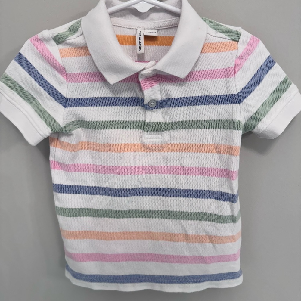 Janie and Jack Striped Boys Polo Shirt